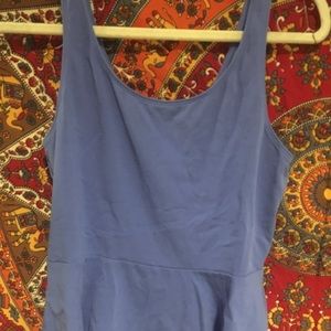 Blue peplum top from express